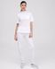 фото костюм Денвер жіночий розмір 40, стрейч білий, рукав короткий (46-54) 13512463199