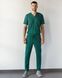 медичний костюм Марсель-М (46-56), стрейч зелений, рукав короткий 755428304 фото 2