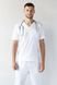 медичний костюм Марсель-М (46-56), стрейч білий, рукав короткий 755666904 фото
