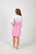 розмірна сітка халат Фламінго (40-60) сорочкова, білий/рожевий, рукав 3/4 798829100 фото 4