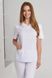медичний костюм Лілія (42-56) тк. котон, колір білий, рукав короткий, брюки класичні 2327931615 фото