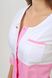 розмірна сітка халат Фламінго (40-60) сорочкова, білий/рожевий, рукав 3/4 798829100 фото 7