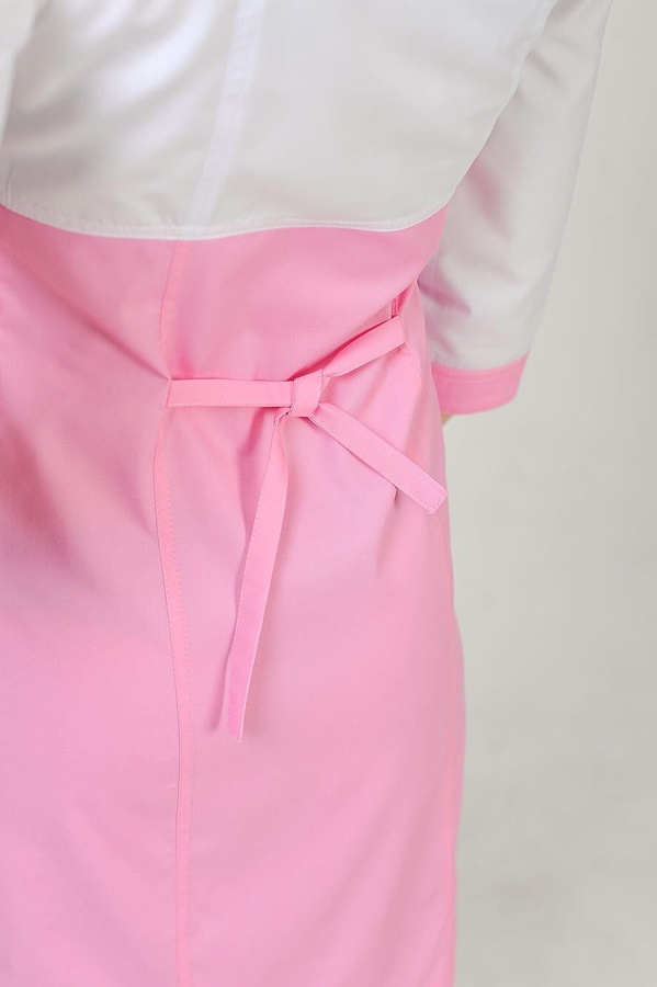 фото халат Фламінго (40-60) сорочкова, білий/рожевий, рукав 3/4 798829100