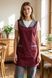 Фартух для продавця Афіна №2 р.52-58 габардин бордовий/сірий (2545715100.238)