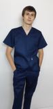 уніформа - Костюми медичні чоловічі - медичний костюм стрейч Герус ВТ-30033 (р.42-66) рукав короткий, брюки прямі фото