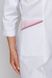 розмірна сітка халат Мілана (40-60) преміум-котон, білий/королівський рожевий, рукав 3/4 544903704 фото 6