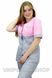 розмірна сітка костюм Фламінго (40-60) преміум-котон, рожевий/димчатий, рукав короткий, брюки класичні 2557618300 фото 1