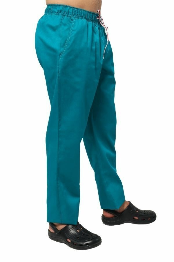 фото брюки СЗ-Рим-Брістоль (40-66) тк.преміум-котон - колір морська хвиля , брюки прямі 379833105