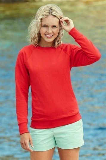 Толстовка жіноча 62146-40 красный 240 г/м (Fruit Off The Loom)