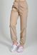 фото брюки жіночі (40-60) преміум-котон, бежевий, брюки джогери 2226115901