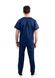 медичний костюм Мадрид (40-68) через голову тк.преміум-котон - колір темно-синій , рукав короткий, брюки прямі 371583815 фото 3
