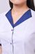 розмірна сітка халат Елегія (40-60) сорочкова, білий/темно-синій, рукав 1/2 799479500 фото 5