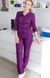 медичний костюм Лотос, преміум-котон (р.40-56) фіолетовий, рукав 3/4 2622818615 фото 3