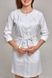 розмірна сітка халат Азія (40-60) сорочкова, білий, рукав 3/4 683476301 фото 3
