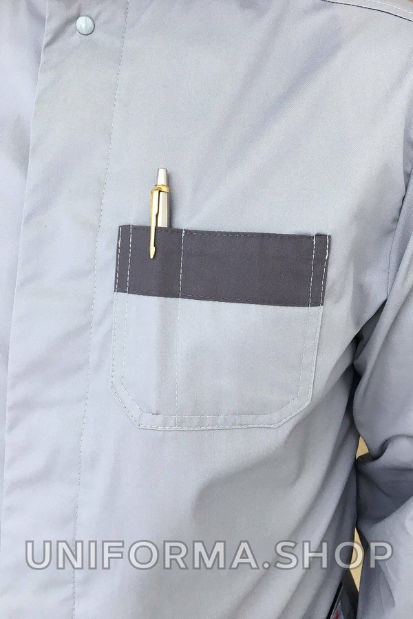 фото куртка Бравері (40-60) преміум-котон, димчатий/асфальт, рукав довгий 409719704