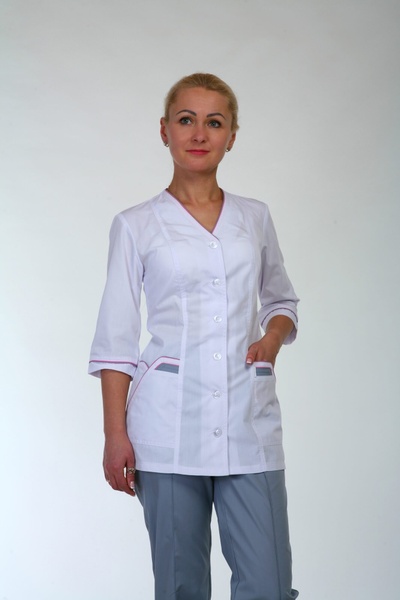 медичний костюм 22105 тканина батист, брюки класичні, розмірний ряд (42-74) 2004266215 фото