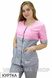 розмірна сітка куртка Фламінго (40-60) преміум-котон, рожевий/димчатий, рукав короткий 420580504 фото 1
