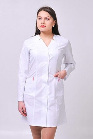 фото халат Ізабела (40-60) сорочкова, білий, рукав довгий 789953700