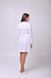 розмірна сітка халат Ізабела (40-60) сорочкова, білий, рукав довгий 789953700 фото 5