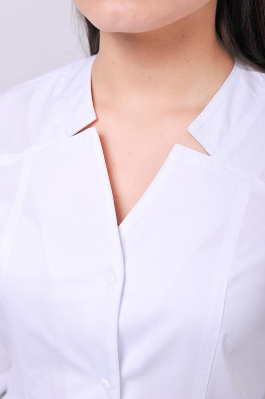 фото халат Ізабела (40-60) сорочкова, білий, рукав довгий 789953700
