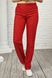 фото брюки котон 3605-МР червоний, брюки класичні (42-64) 1636561415