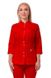 медичний костюм Пекін (40-64) на кнопках тк.преміум-котон - колір червоний , рукав 3/4, брюки класичні 1805783215 фото